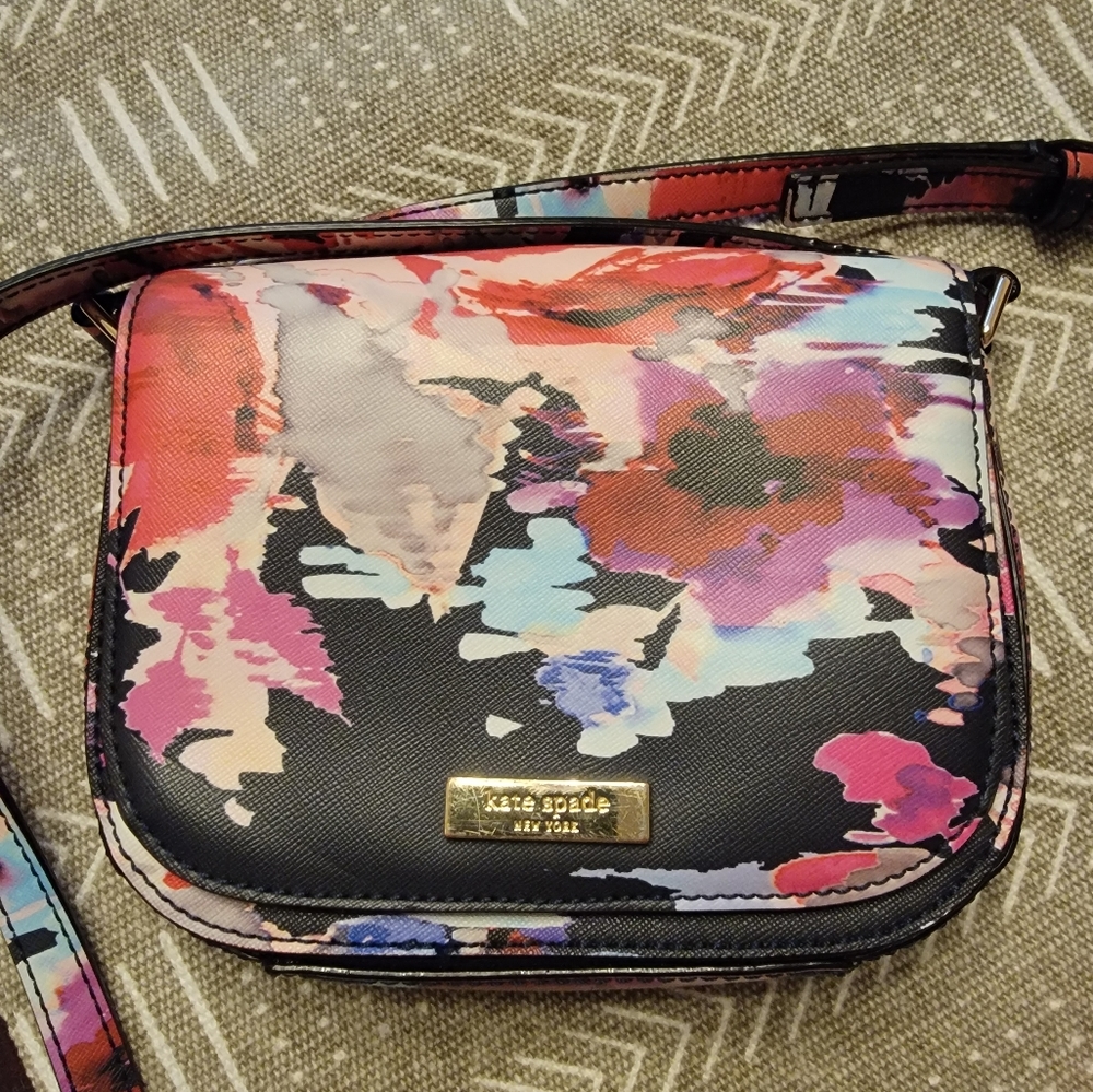 Kate Spade Blurry Floral Laurel Way Mini Crossbody